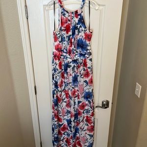 Beautiful floor-length floral INC dress - Size 12